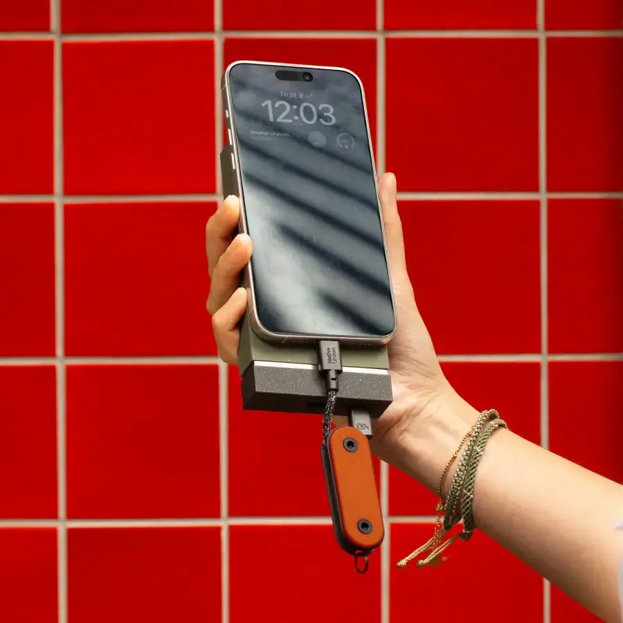 Кишеньковий кабель Native Union Pocket Cable USB-C to USB-C [60W] - Slate Green (POCK-C-GRN-NP)