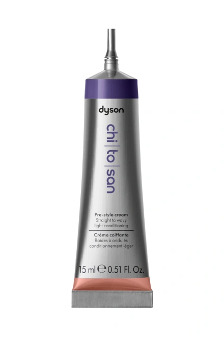 Крем для предварительной укладки прямых и волнистых волос Dyson Chitosan Pre-style cream Straight to wavy light conditioning mini 15ml (505145-01)