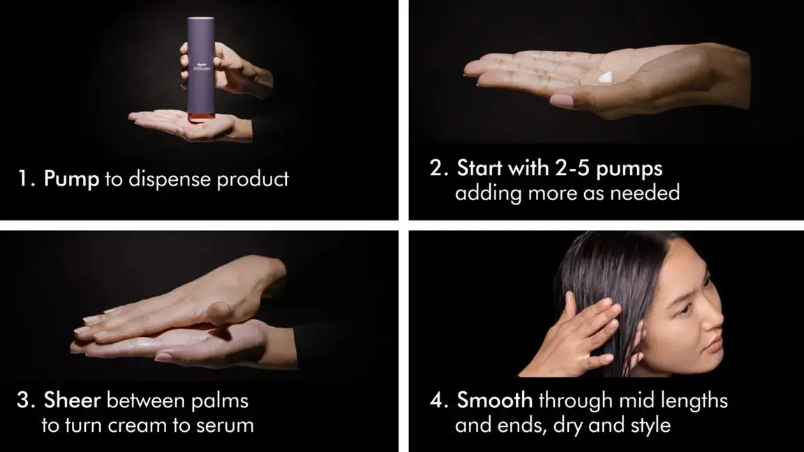 Крем для попередньої укладки прямого та хвилястого волосся Dyson Chitosan Pre-style cream Straight to wavy rich conditioning 100ml (521874-01)