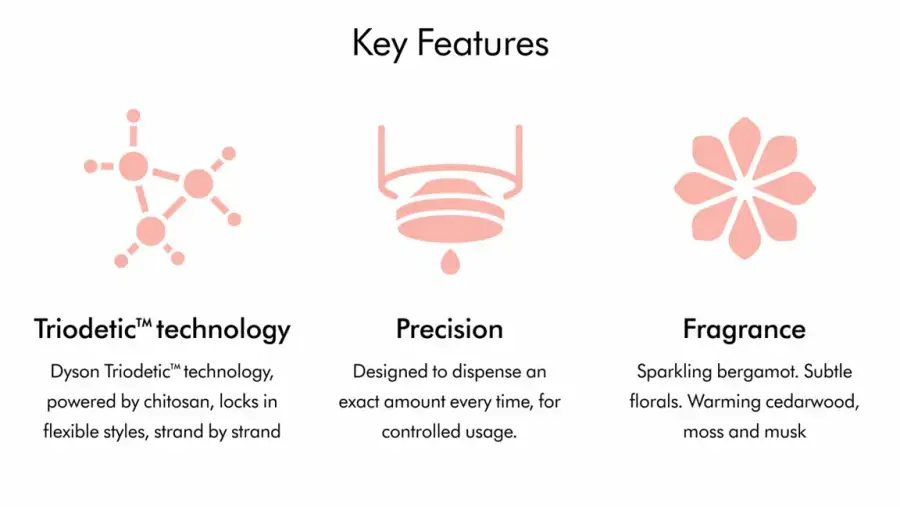 Крем для предварительной укладки прямых и волнистых волос Dyson Chitosan Straight to wavy light conditioning 100ml (521871-01)