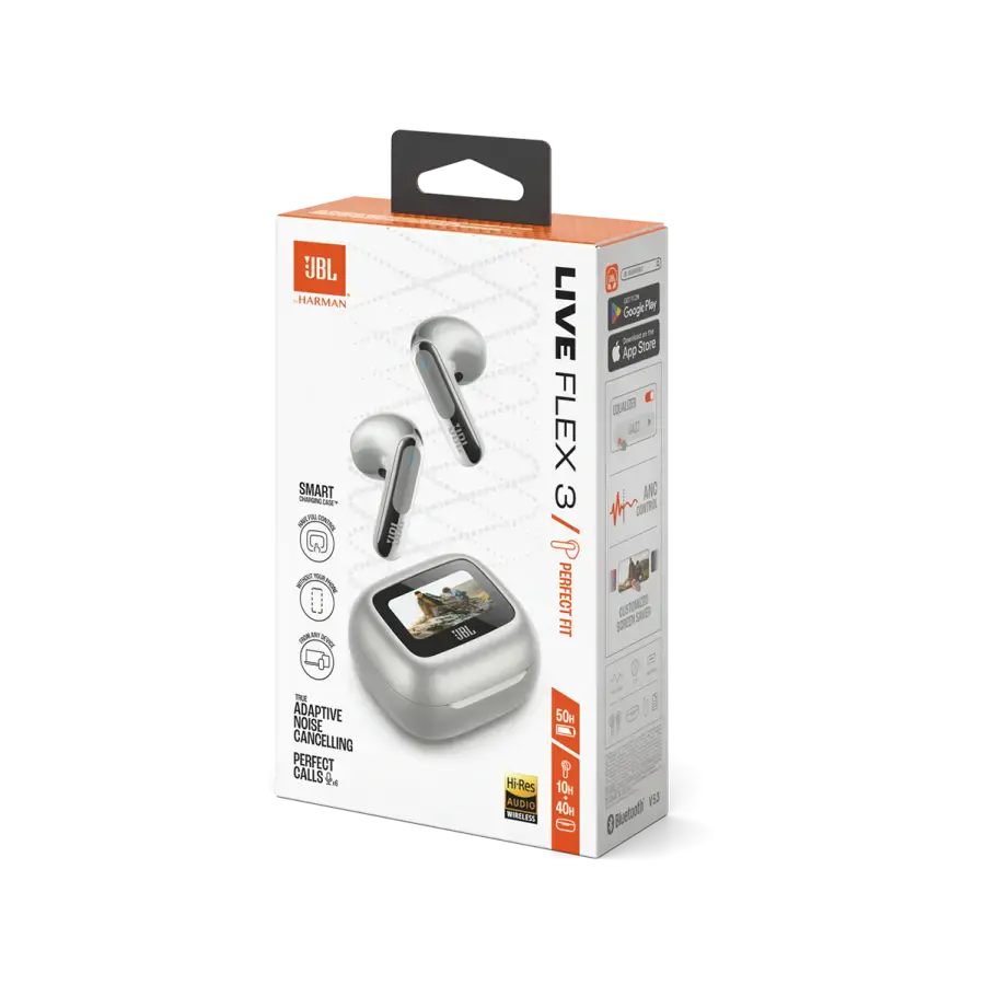 Навушники JBL Live Flex 3 - Silver (JBLLIVEFLEX3SIL)