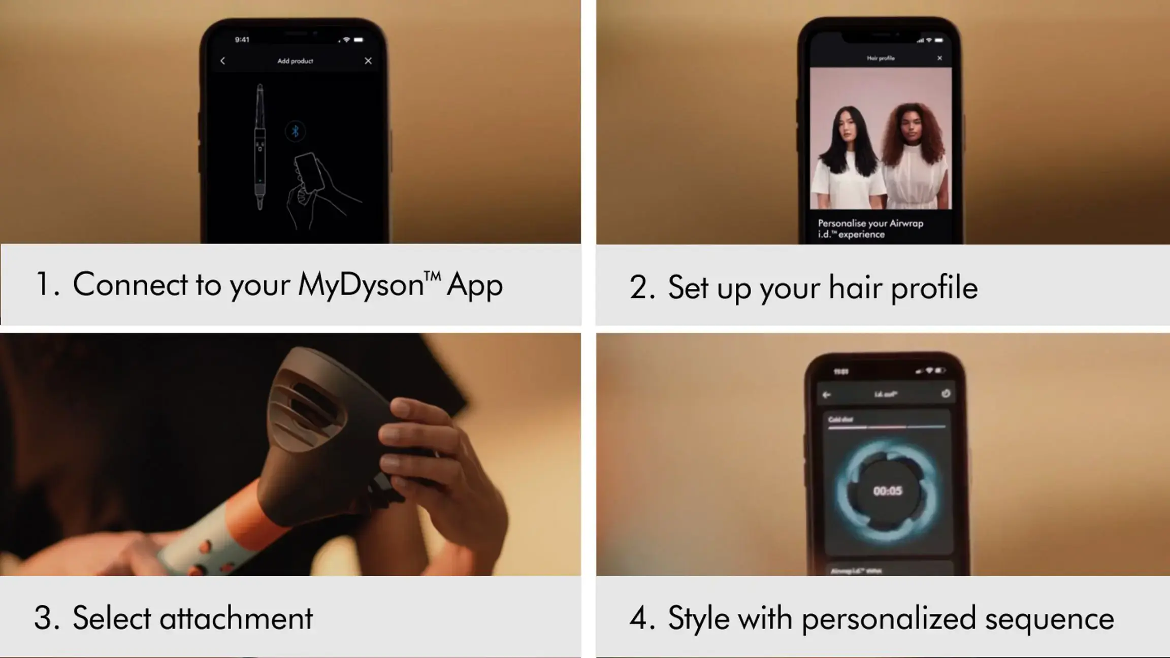 OPEN BOX Стайлер для кучерявого волосся Dyson Airwrap i.d. Multi-Styler and Dryer Curly to Coily - Vinca Blue/Topaz (533759-01) EU
