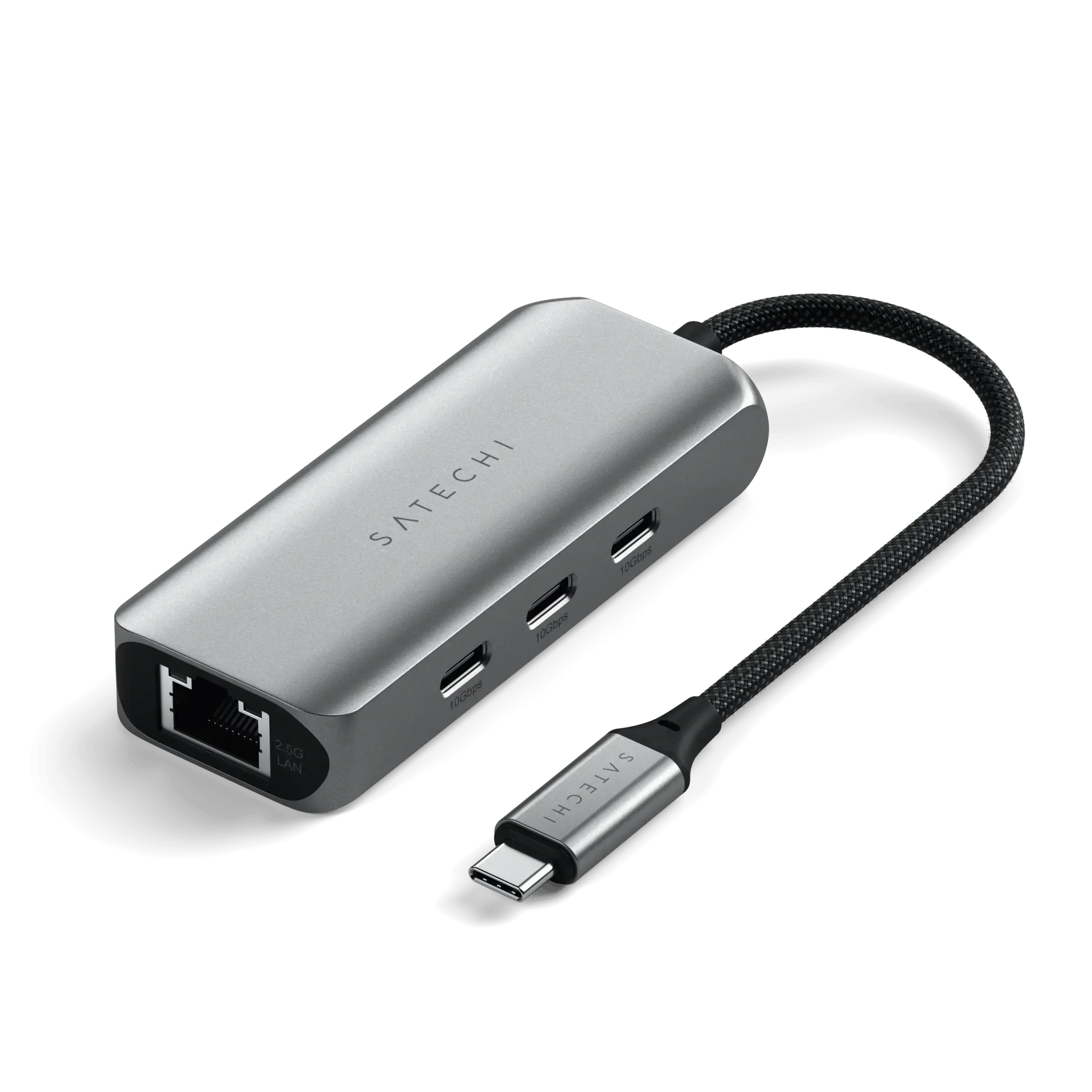 Багатопортовий адаптер Satechi 4-In-1 USB-C Hub with 2.5 Gigabit Ethernet (ST-H3C25EM)