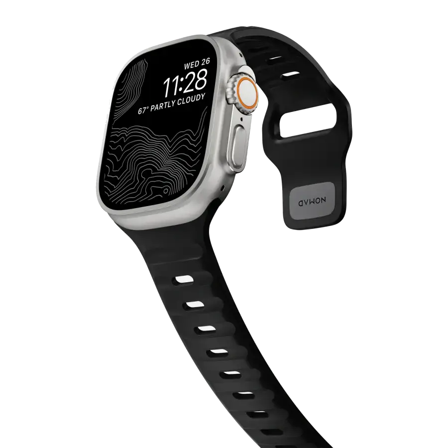 Ремінець NOMAD Sport Band для Apple Watch 42/44/45/46/49mm - Black (NM1AM10000)