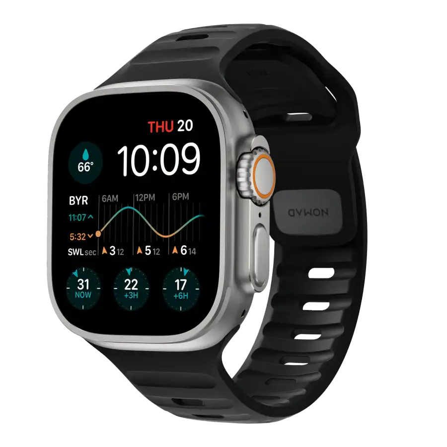 Ремінець NOMAD Sport Band для Apple Watch 42/44/45/46/49mm - Black (NM1AM10000)
