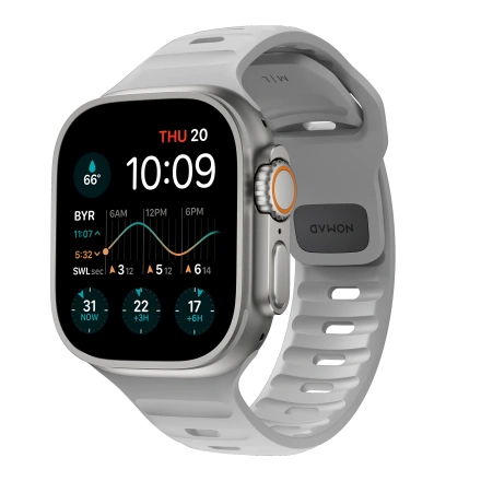 Ремінець NOMAD Sport Band - Lunar Gray для Apple Watch 42/44/45/49mm