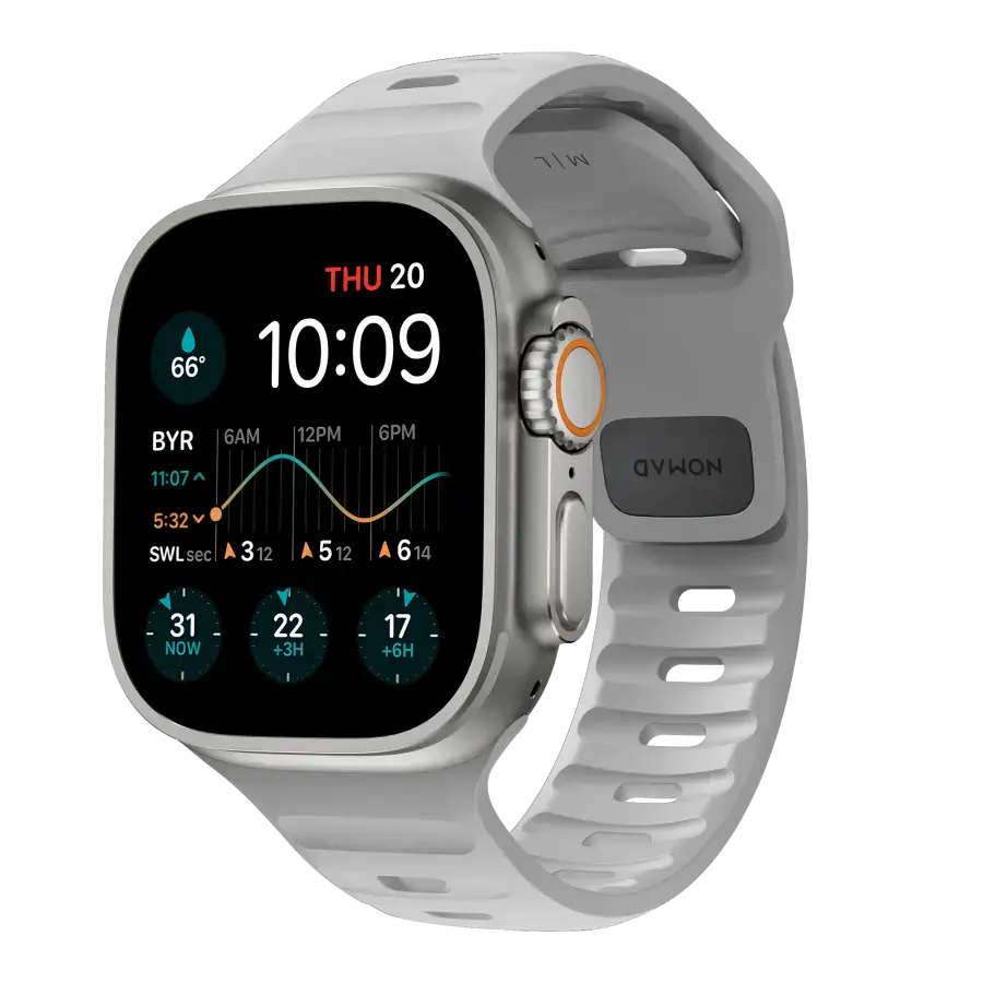 Ремінець NOMAD Sport Band для Apple Watch 42/44/45/46/49mm - Lunar Gray (NM01958185)