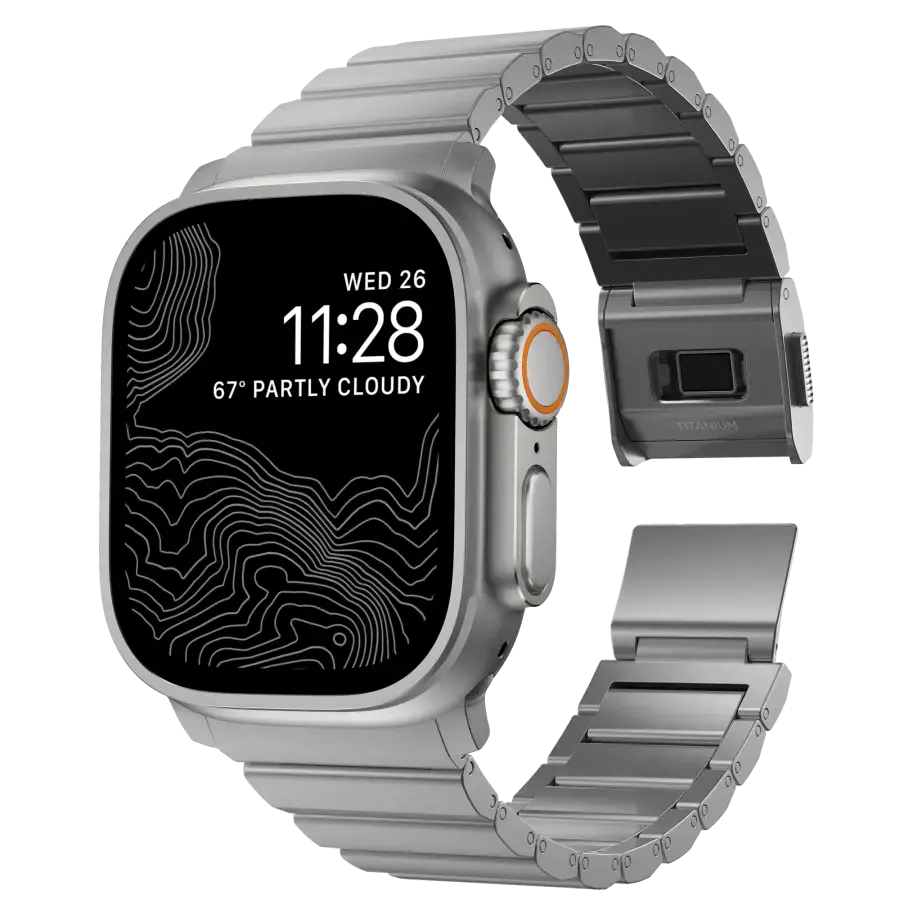 Ремінець NOMAD Titanium Band - Natural Hardware для Apple Watch 42/44/45/49mm