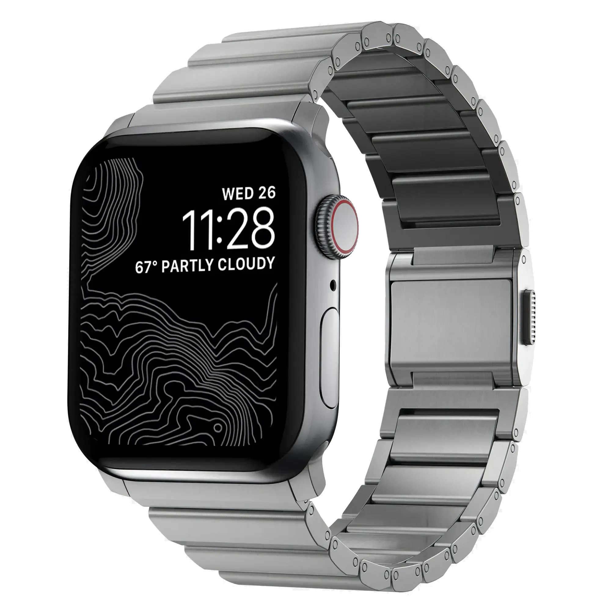 Ремешок NOMAD Titanium Band - Natural Hardware для Apple Watch 42/44/45/49mm