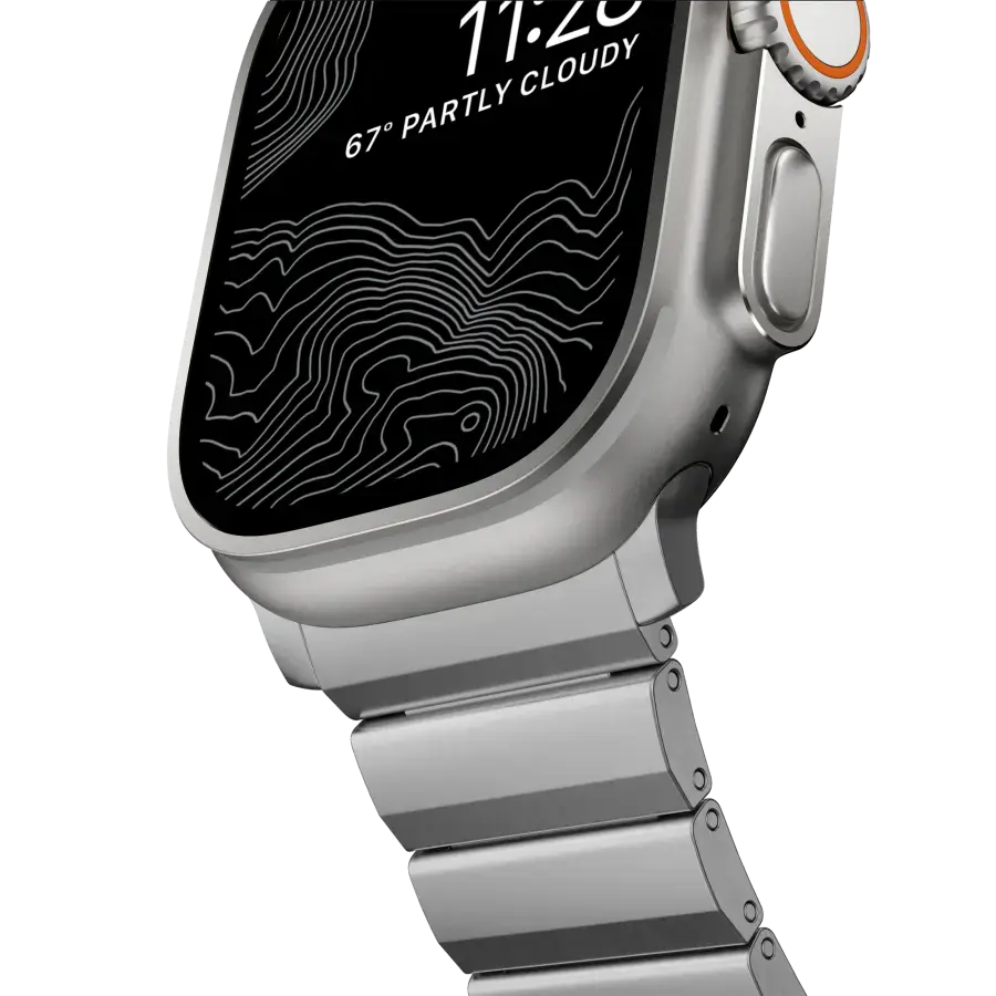 Ремінець NOMAD Titanium Band - Natural Hardware для Apple Watch 42/44/45/49mm