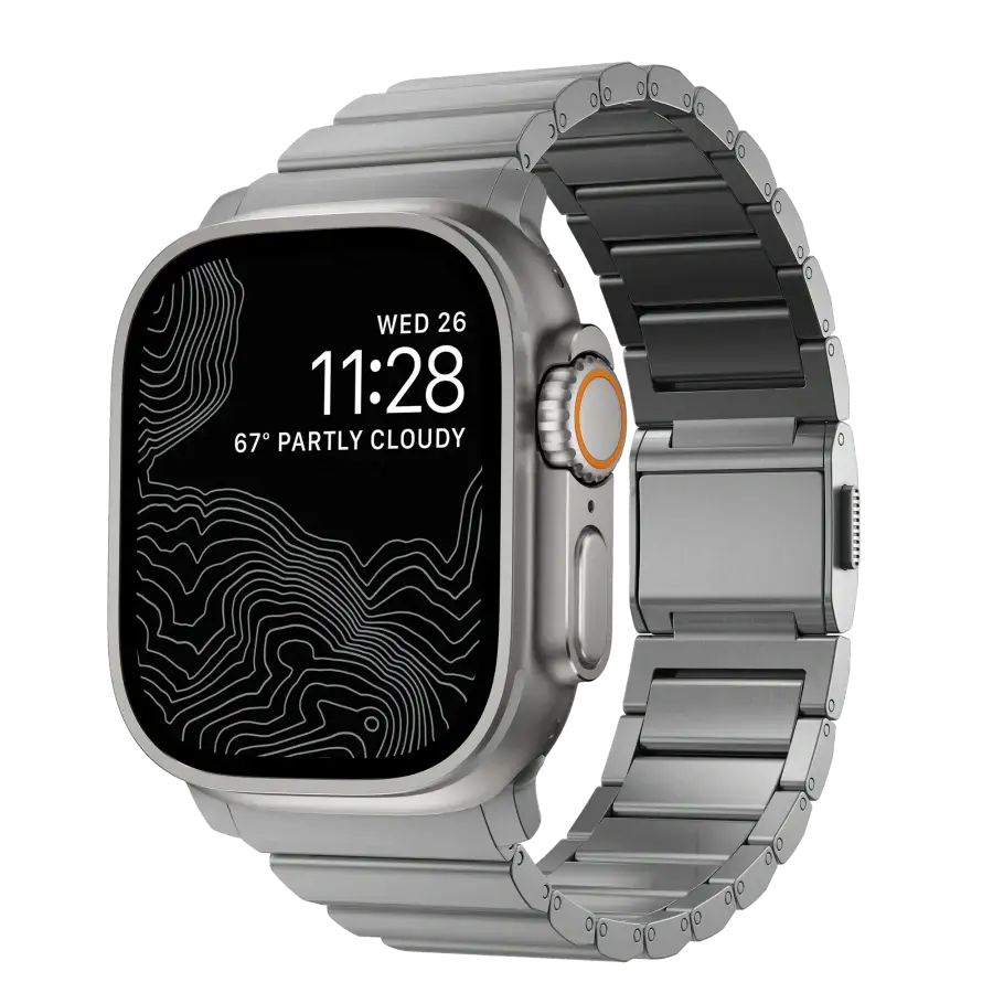 Ремінець NOMAD Titanium Band - Natural Hardware для Apple Watch 42/44/45/49mm