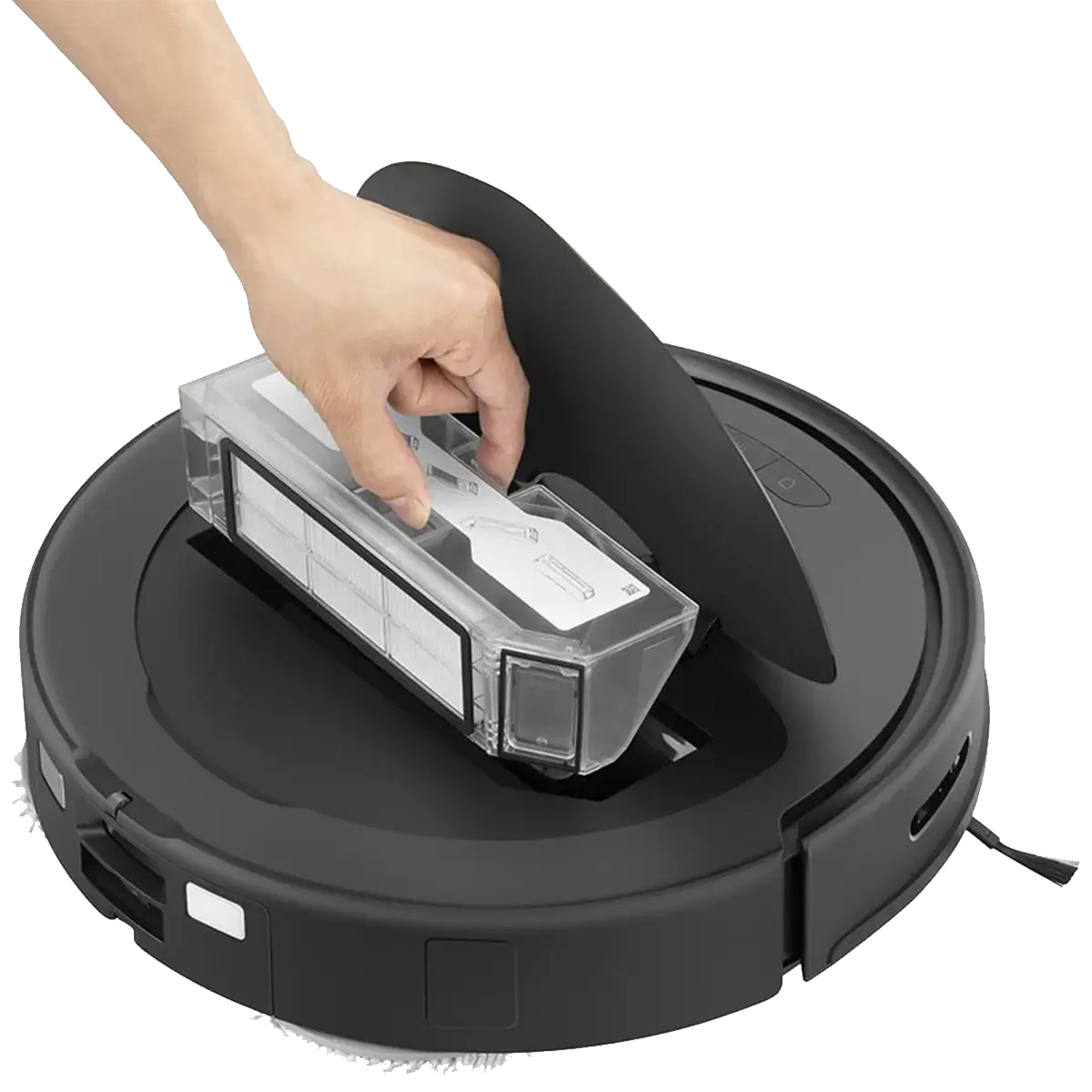 Робот-пилосос з вологим прибиранням RoboRock Q Revo Pro - Black (QRP52-00)