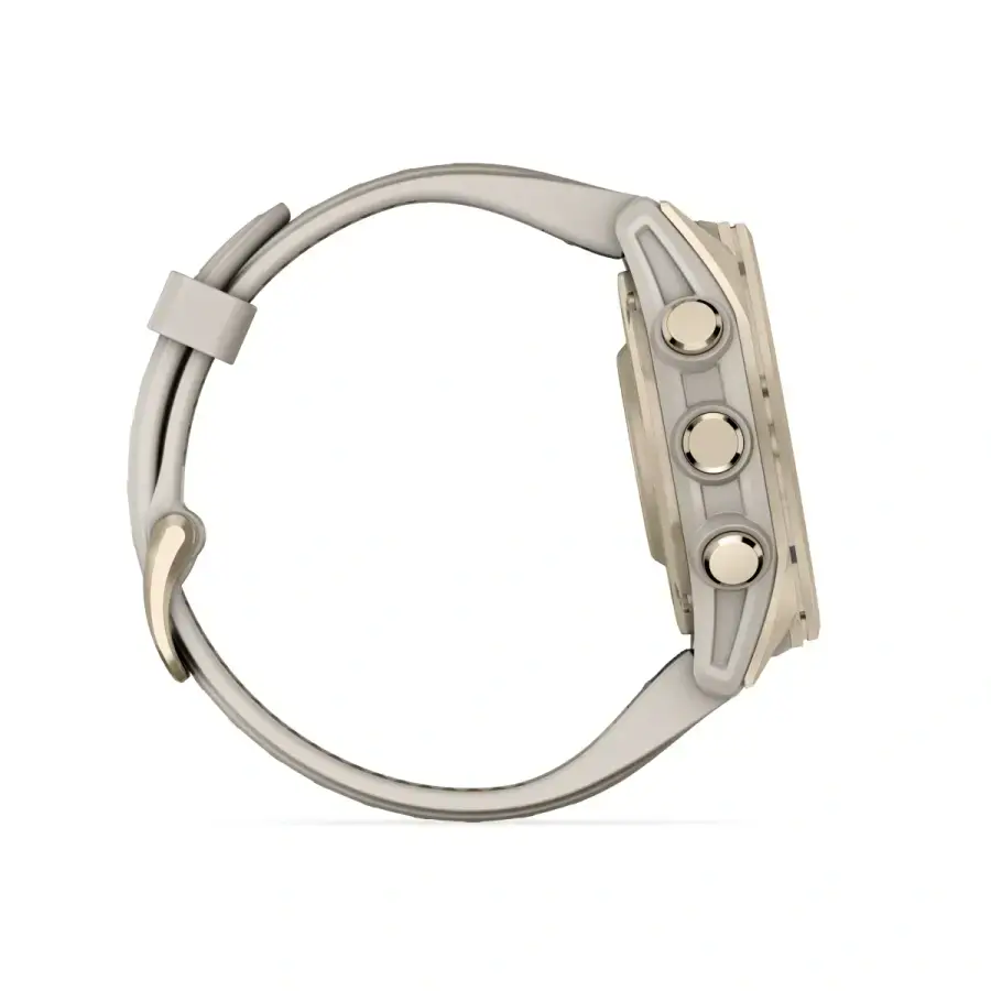 Смарт-часы Garmin fenix 8 AMOLED 43 mm Sapphire, Soft Gold with Fog Gray/Dark Sandstone Silicone Band (010-02903-10/11)