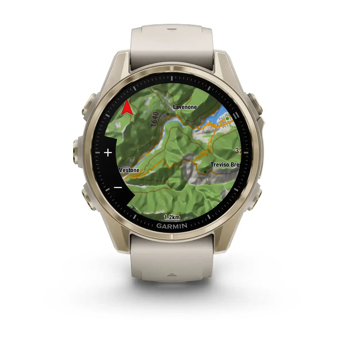 Смарт-годинник Garmin fenix 8 AMOLED 43 mm Sapphire, Soft Gold with Fog Gray/Dark Sandstone Silicone Band (010-02903-10/11)