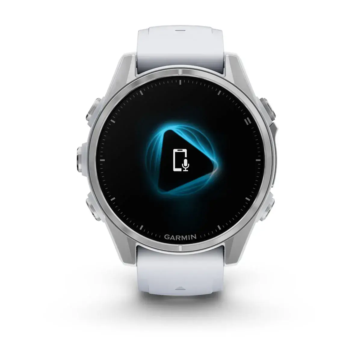 Смарт-годинник Garmin fenix 8 AMOLED 43 mm Silver with Whitestone Silicone Band (010-02903-00)