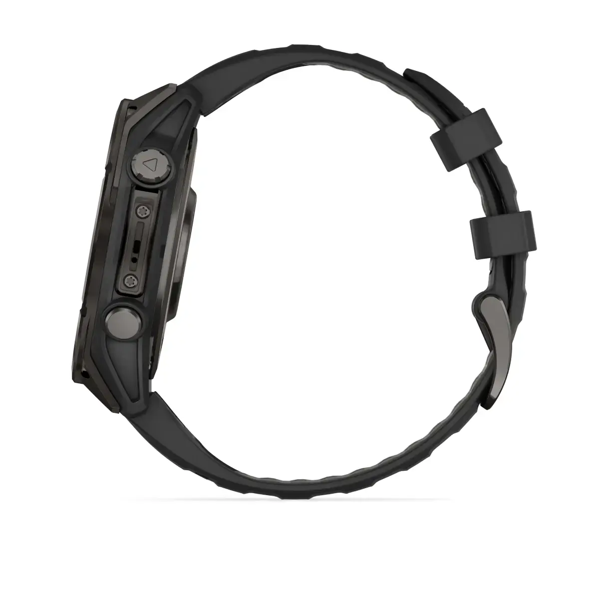 Смарт-годинник Garmin fenix 8 AMOLED 47 mm Sapphire, Carbon Gray DLC Titanium with Black/Pebble Gray Silicone Band (010-02904-20/21)