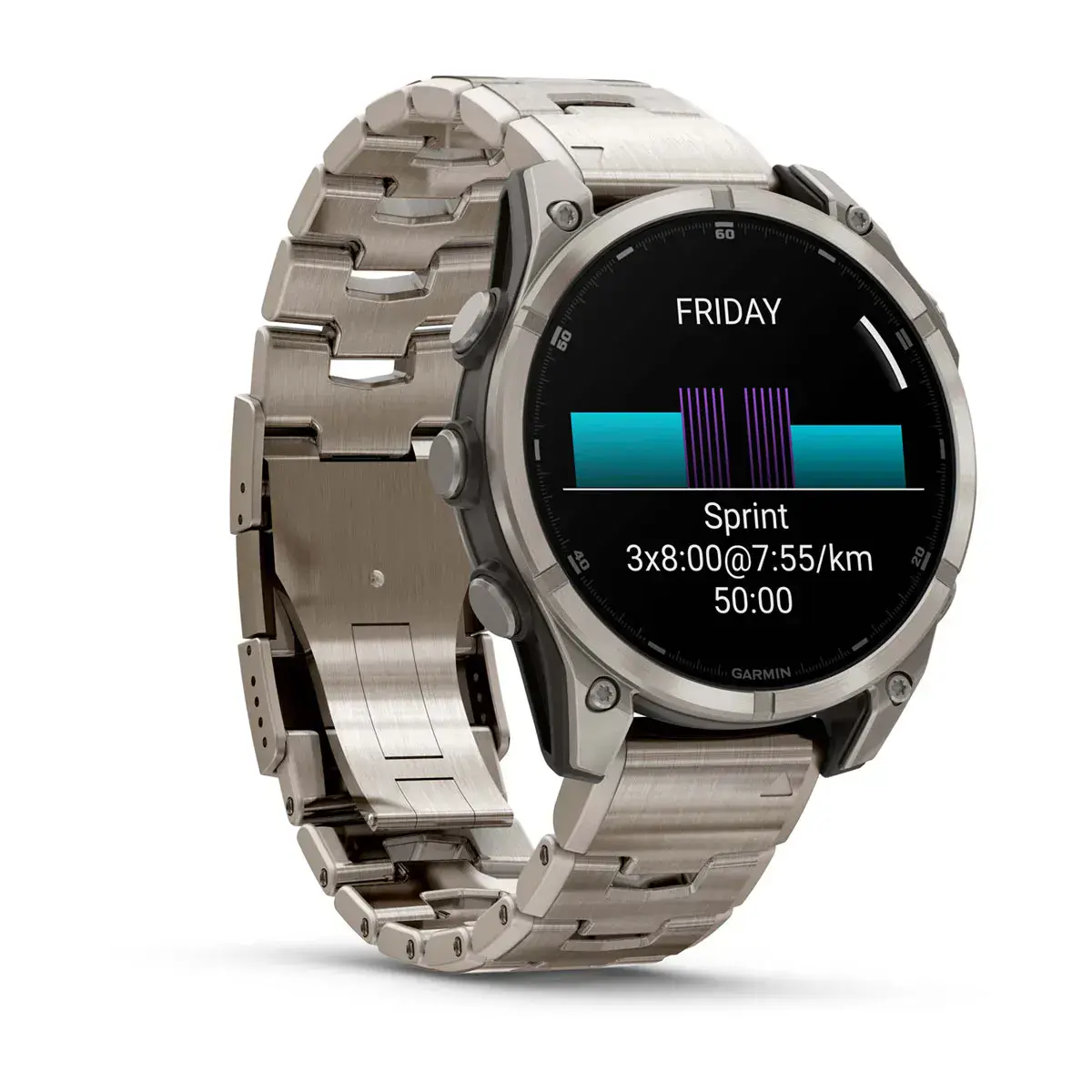 Смарт-годинник Garmin fenix 8 AMOLED 47 mm Sapphire, Titanium with slots Titanium (010-02904-40)
