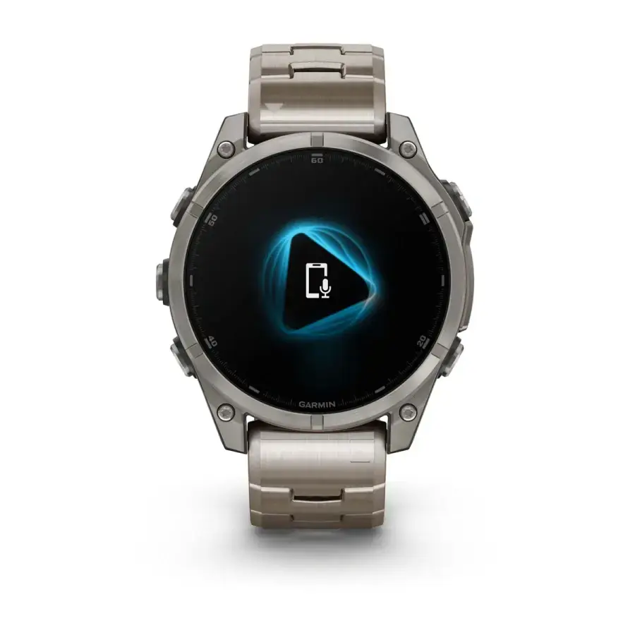 Смарт-годинник Garmin fenix 8 AMOLED 47 mm Sapphire, Titanium with slots Titanium (010-02904-40)