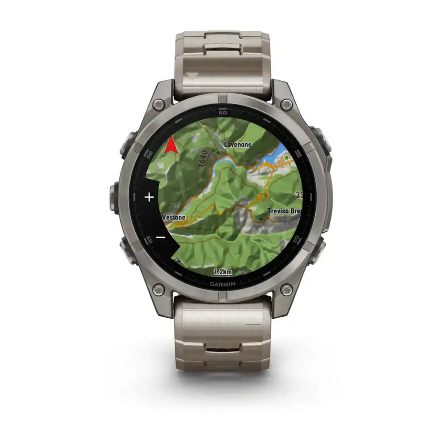 Смарт-годинник Garmin fenix 8 AMOLED 47 mm Sapphire, Titanium with slots Titanium (010-02904-40)