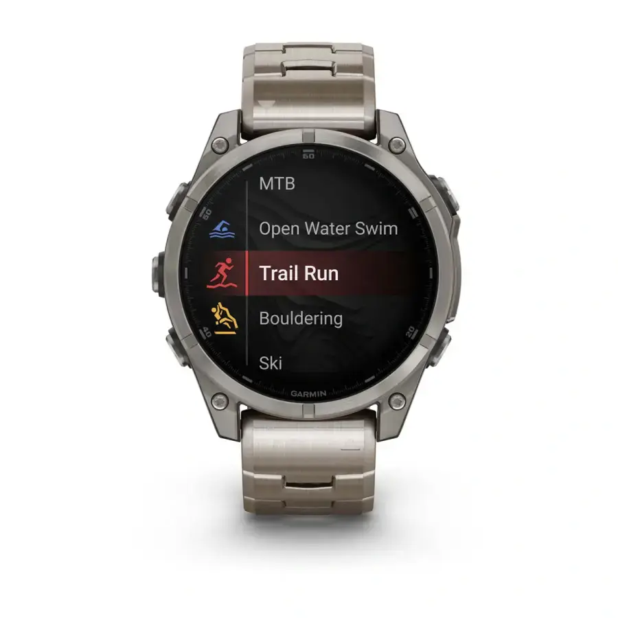 Смарт-годинник Garmin fenix 8 AMOLED 47 mm Sapphire, Titanium with slots Titanium (010-02904-40)