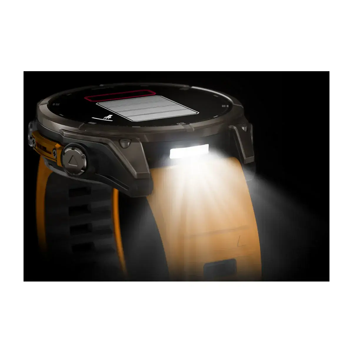 Смарт-годинник Garmin fenix 8 AMOLED 47 mm Sapphire, Titanium with Spark Orange/Graphite Silicone Band (010-02904-10/11)