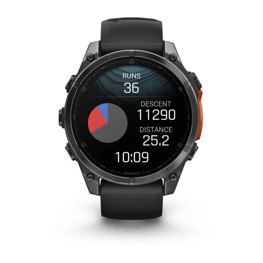 Смарт-годинник Garmin fenix 8 AMOLED 47 mm Slate Gray with Black Silicone Band (010-02904-00)