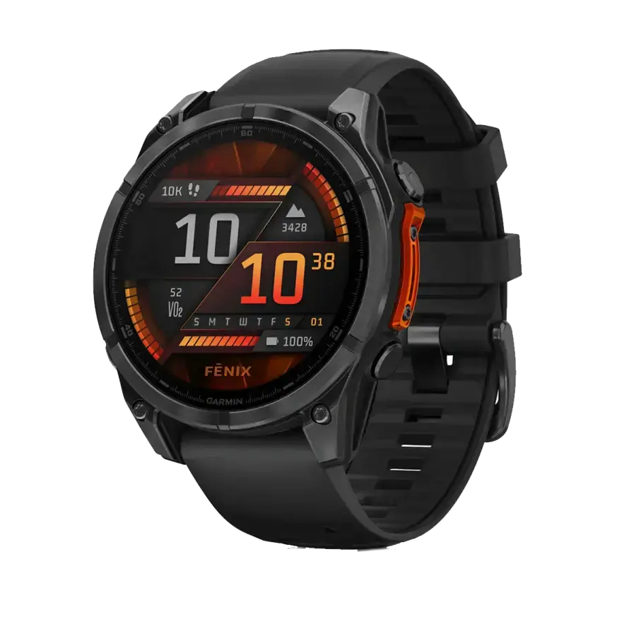 Смарт-годинник Garmin fenix 8 AMOLED 47 mm Slate Gray with Black Silicone Band (010-02904-00)