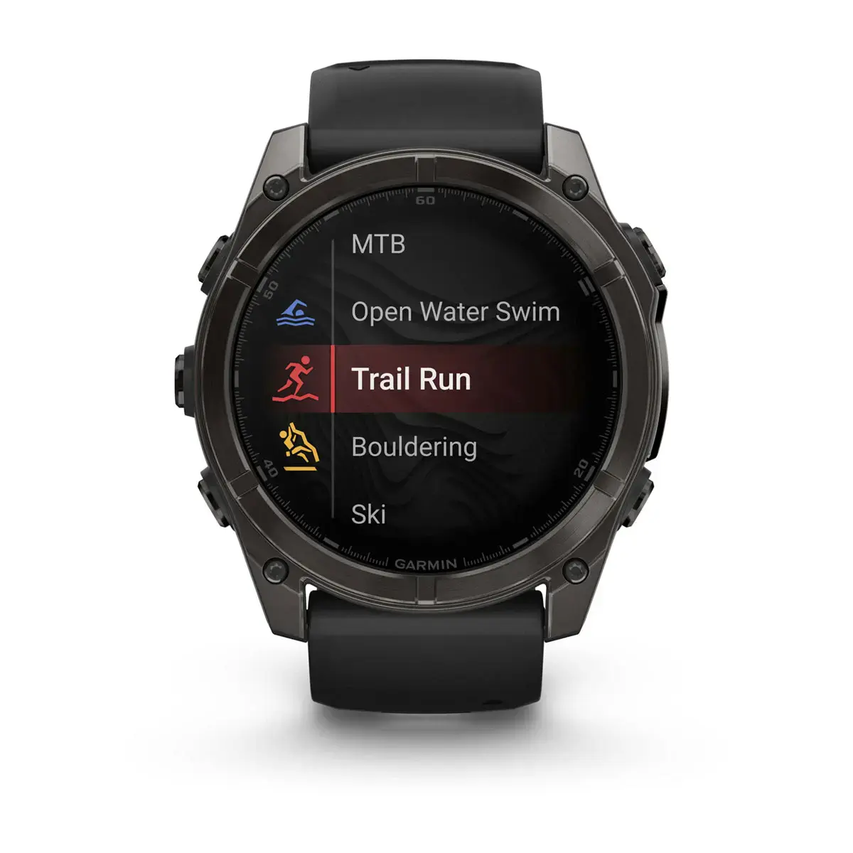 Смарт-годинник Garmin fenix 8 AMOLED 51 mm Sapphire, Carbon Gray DLC Titanium with Black/Pebble Gray Silicone Band (010-02905-20/21)