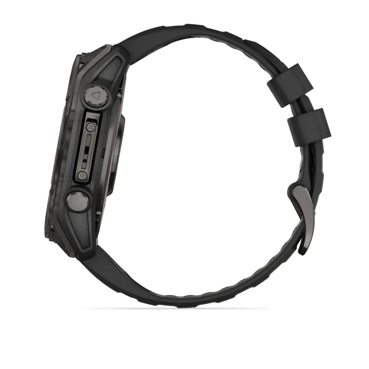 Смарт-годинник Garmin fenix 8 AMOLED 51 mm Sapphire, Carbon Gray DLC Titanium with Black/Pebble Gray Silicone Band (010-02905-20/21)