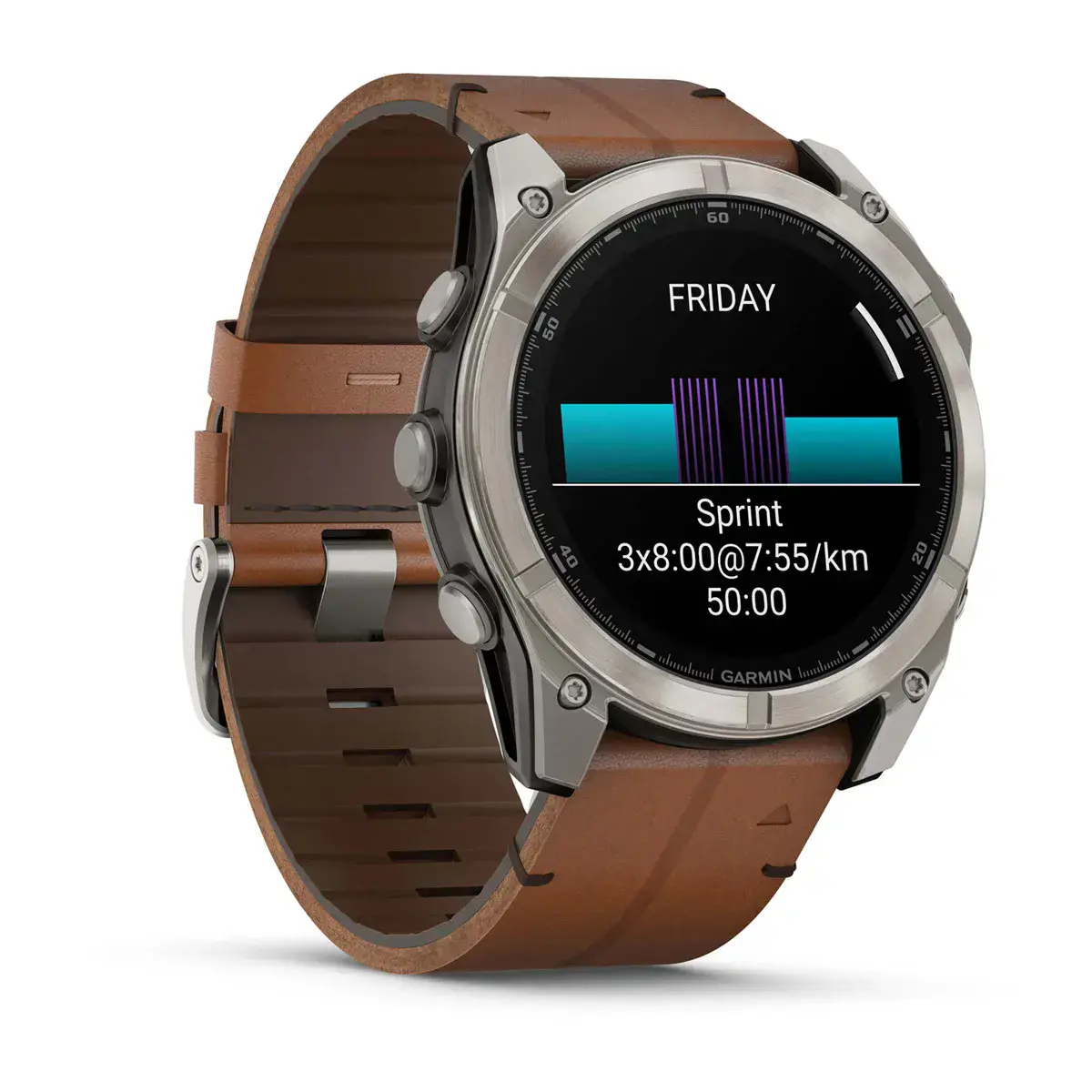 Смарт-часы Garmin fenix 8 AMOLED 51 mm Sapphire, Graphite/Carbon Gray DLC Titanium with QuickFit leather strap 26 mm (010-02905-40)