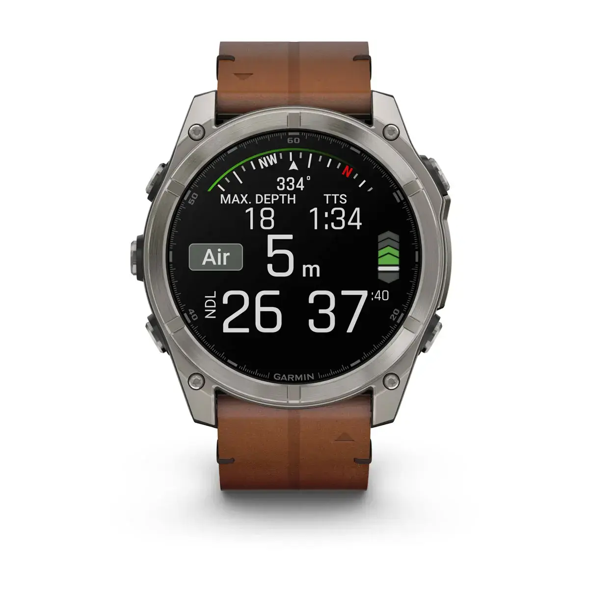 Смарт-часы Garmin fenix 8 AMOLED 51 mm Sapphire, Graphite/Carbon Gray DLC Titanium with QuickFit leather strap 26 mm (010-02905-40)