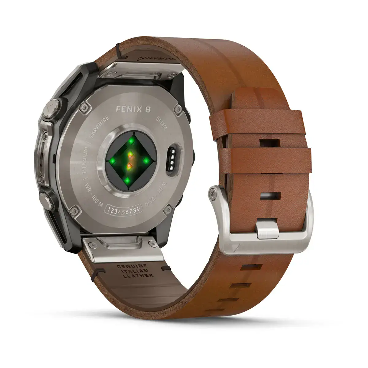 Смарт-часы Garmin fenix 8 AMOLED 51 mm Sapphire, Graphite/Carbon Gray DLC Titanium with QuickFit leather strap 26 mm (010-02905-40)