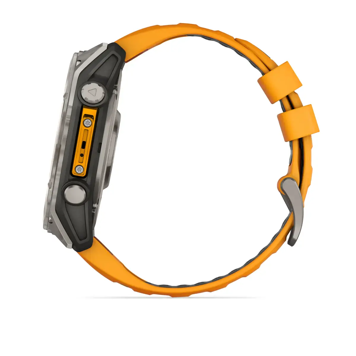 Смарт-годинник Garmin fenix 8 AMOLED 51 mm Sapphire, Titanium with Spark Orange/Graphite Silicone Band (010-02905-10/11)