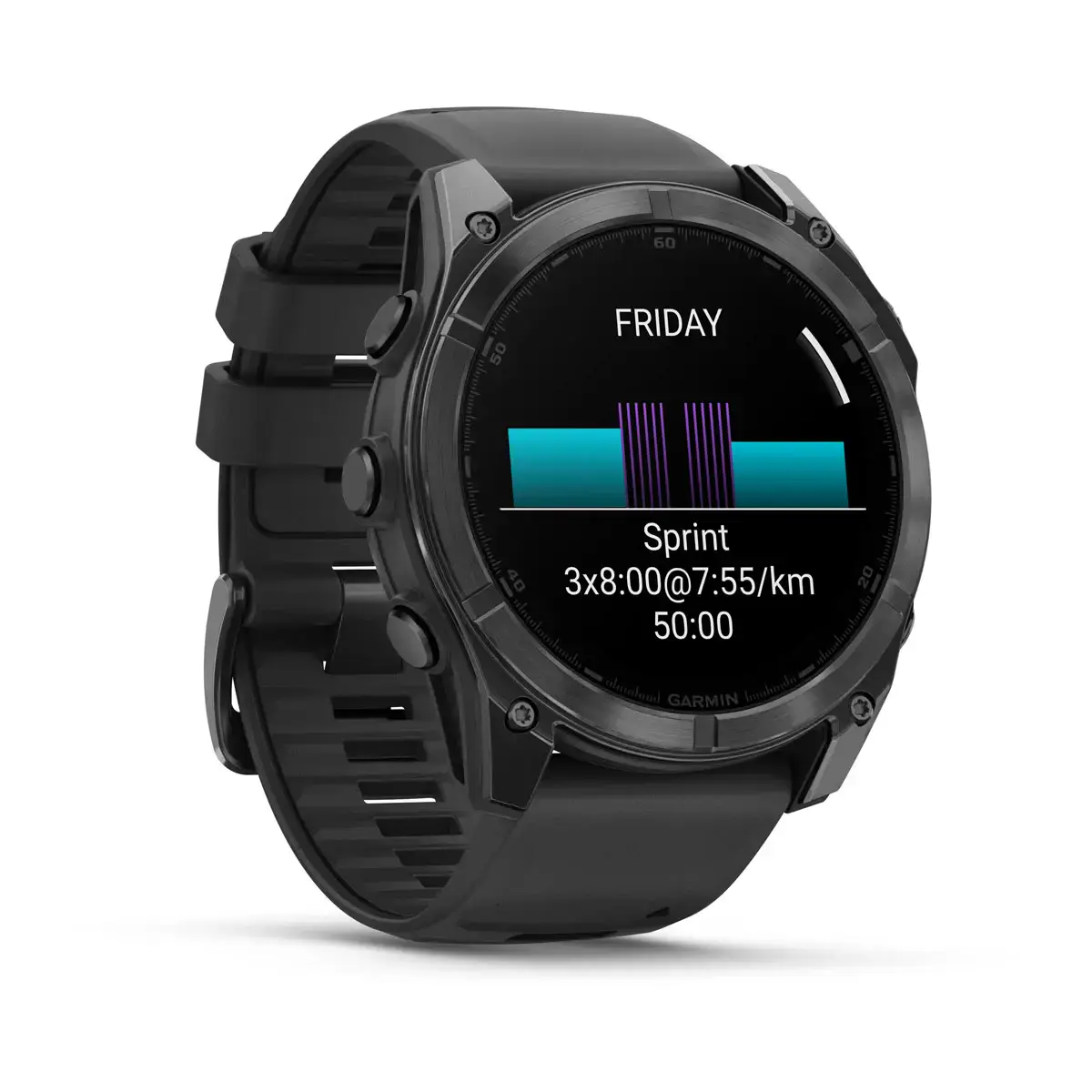 Смарт-годинник Garmin fenix 8 AMOLED 51 mm Slate Gray with Black Silicone Band (010-02905-00)