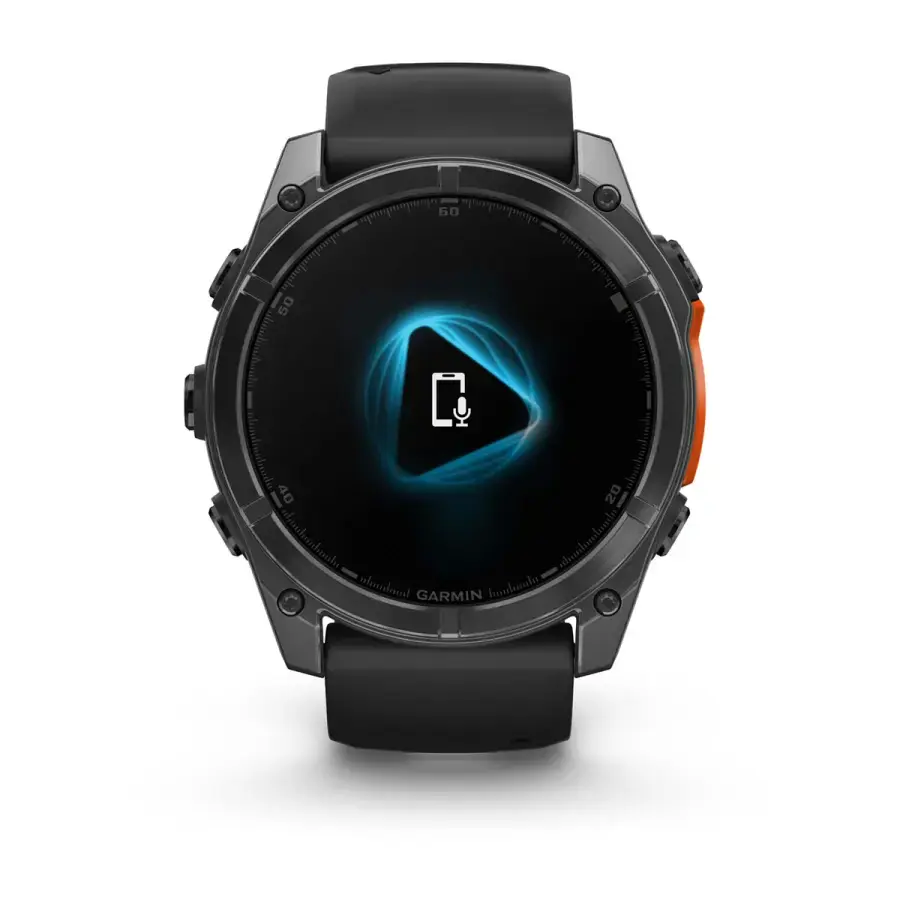 Смарт-годинник Garmin fenix 8 AMOLED 51 mm Slate Gray with Black Silicone Band (010-02905-00)