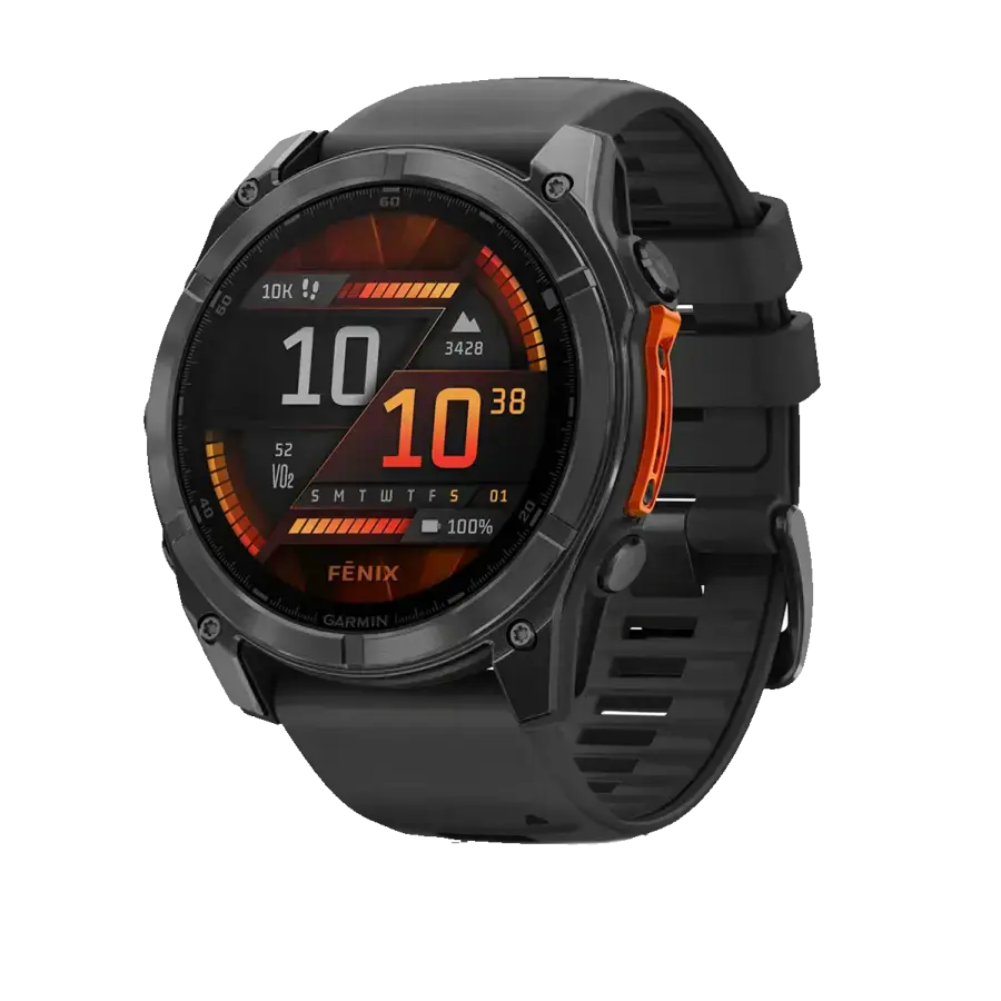 Смарт-годинник Garmin fenix 8 AMOLED 51 mm Slate Gray with Black Silicone Band (010-02905-00)