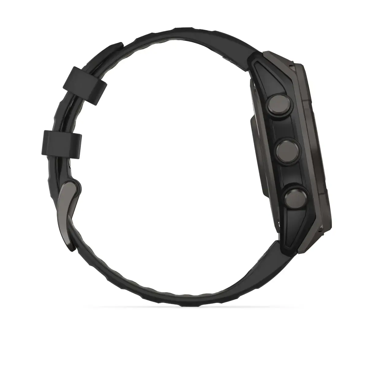 Смарт-годинник Garmin fenix 8 SOLAR 47 mm Sapphire, Carbon Gray DLC Titanium with Black/Pebble Gray Silicone Band (010-02906-10/11)