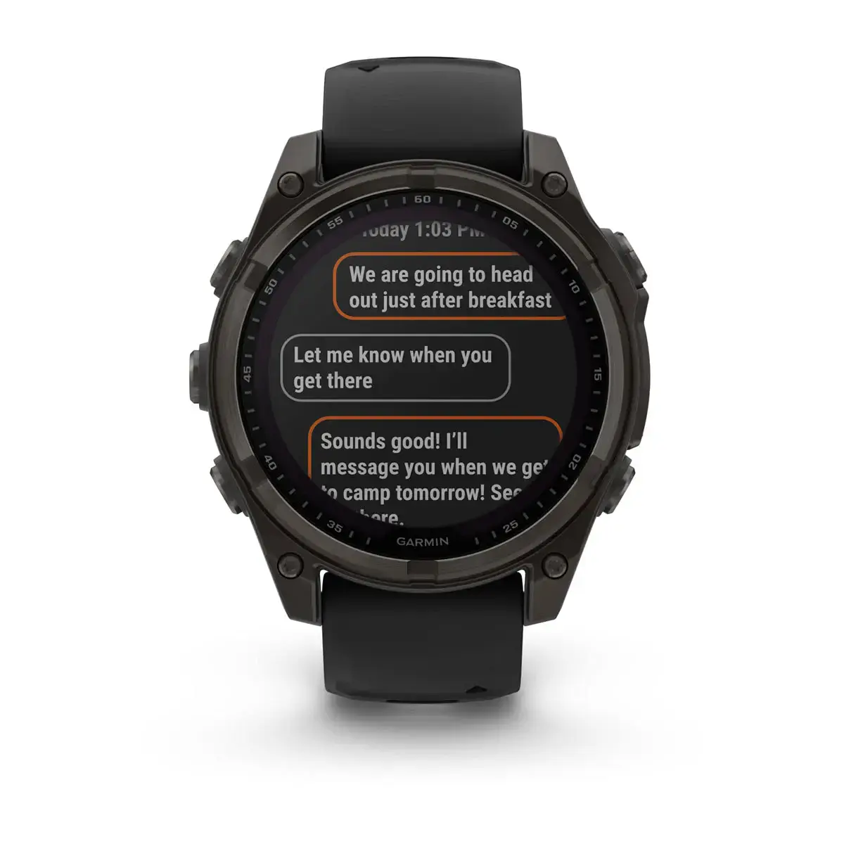Смарт-годинник Garmin fenix 8 SOLAR 47 mm Sapphire, Carbon Gray DLC Titanium with Black/Pebble Gray Silicone Band (010-02906-10/11)