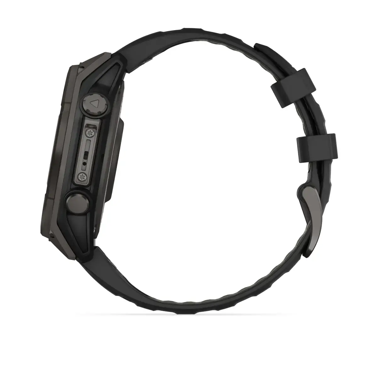 Смарт-годинник Garmin fenix 8 SOLAR 47 mm Sapphire, Carbon Gray DLC Titanium with Black/Pebble Gray Silicone Band (010-02906-10/11)