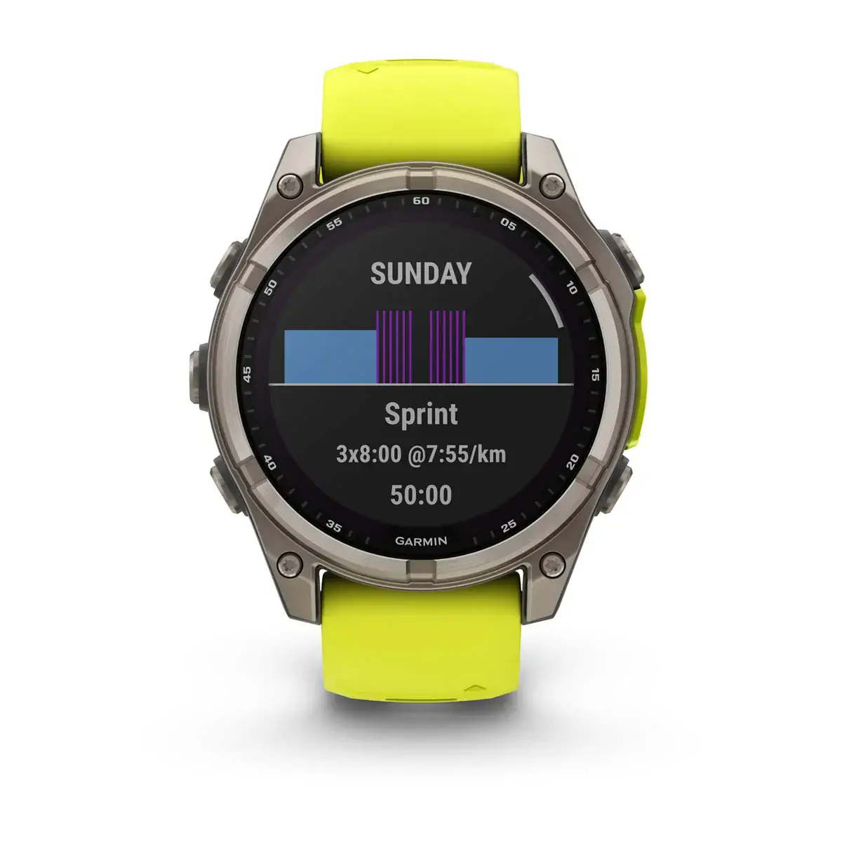 Смарт-годинник Garmin fenix 8 SOLAR 47 mm Sapphire, Titanium with Amp Yellow/Graphite Silicone Band (010-02906-20/21)