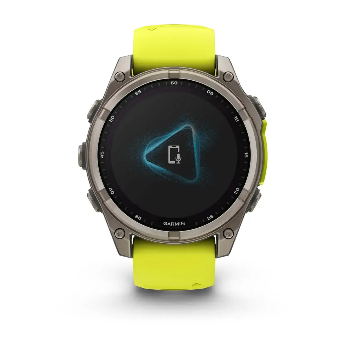 Смарт-годинник Garmin fenix 8 SOLAR 47 mm Sapphire, Titanium with Amp Yellow/Graphite Silicone Band (010-02906-20/21)
