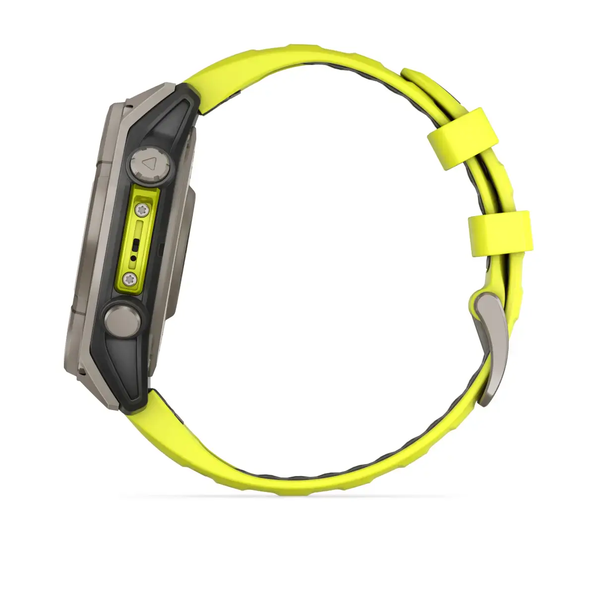 Смарт-годинник Garmin fenix 8 SOLAR 47 mm Sapphire, Titanium with Amp Yellow/Graphite Silicone Band (010-02906-20/21)