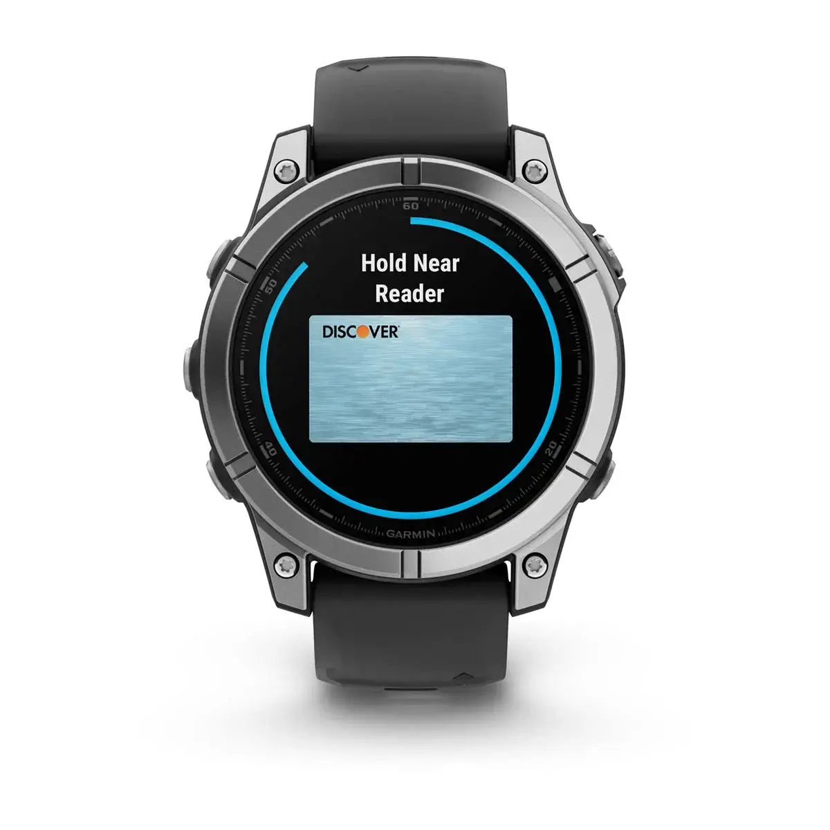 Смарт-годинник Garmin fenix E 47 mm Stainless Steel with Black Silicone Band (010-03025-00)