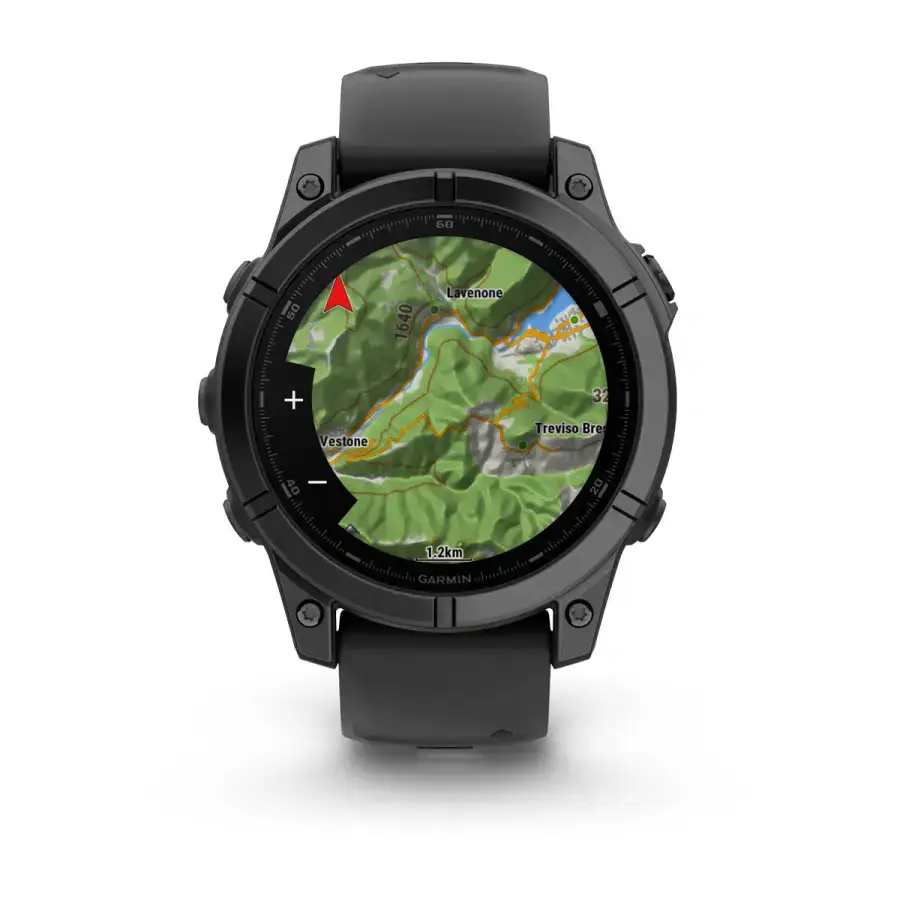 Смарт-часы Garmin fenix E AMOLED 47 mm Slate Gray Steel with Black Silicone Band (010-03025-03/01)