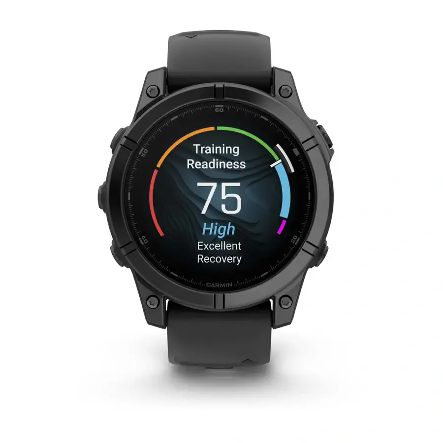 Смарт-часы Garmin fenix E AMOLED 47 mm Slate Gray Steel with Black Silicone Band (010-03025-03/01)