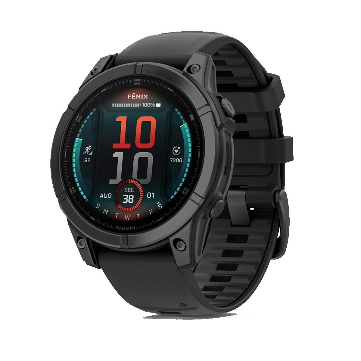 Смарт-часы Garmin fenix E AMOLED 47 mm Slate Gray Steel with Black Silicone Band (010-03025-03/01)