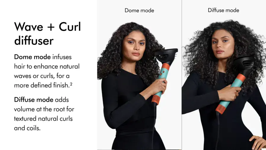 Стайлер для кучерявого волосся Dyson Airwrap i.d. Multi-Styler and Dryer Curly to Coily - Ceramic Patina/Topaz (533736-01) EU