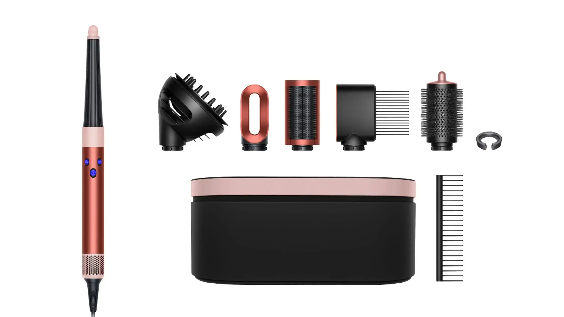 Стайлер для кудрявых волос Dyson Airwrap i.d. Multi-Styler and Dryer Curly to Coily - Strawberry Bronze/Blush Pink (581137-01) EU