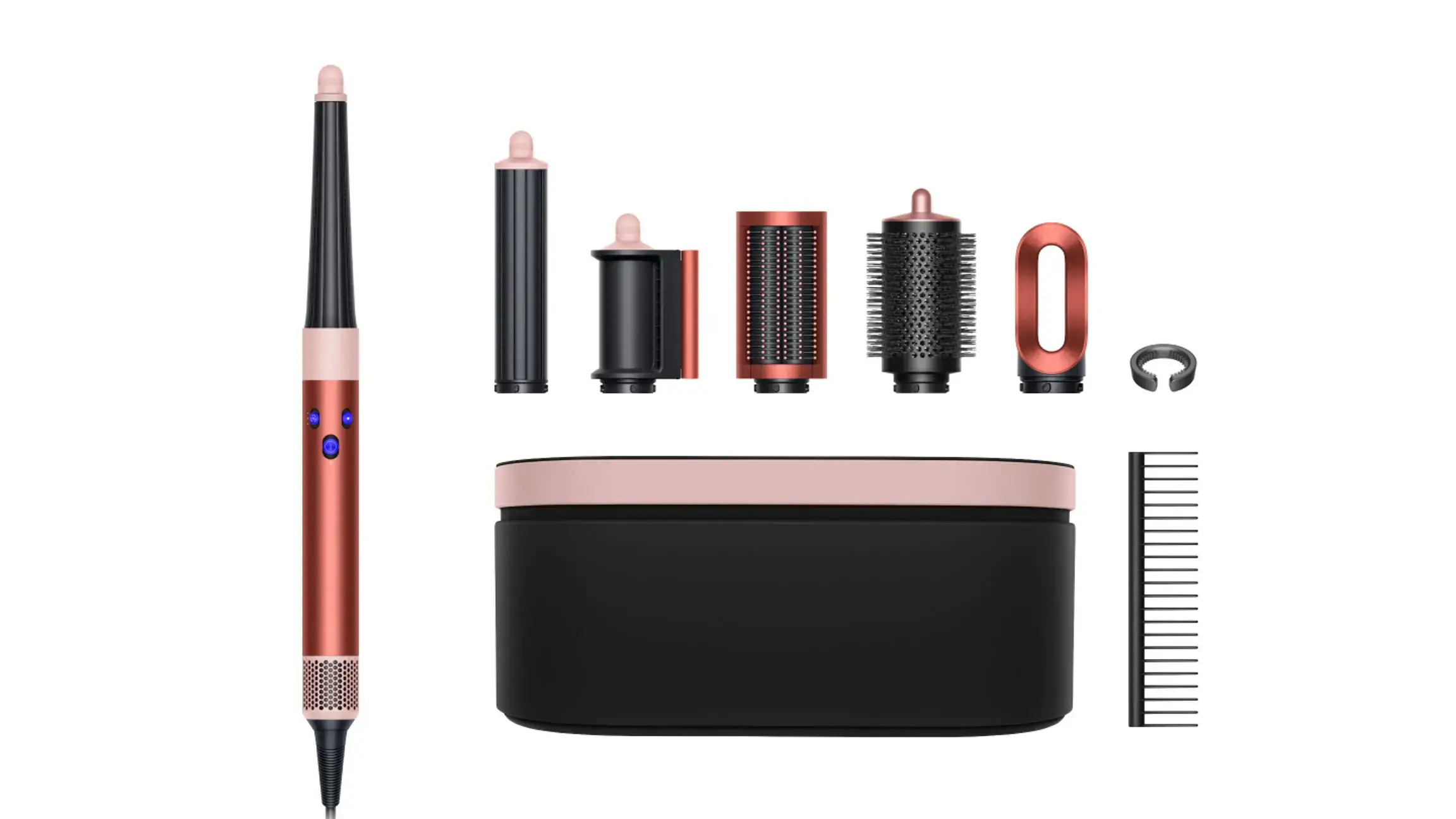 Стайлер для прямого та хвилястого волосся Dyson Airwrap i.d. Multi-Styler and Dryer Straight to Wavy - Strawberry Bronze/Blush Pink (560767-01) EU