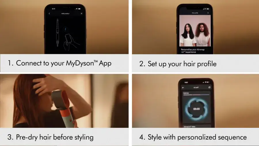 Стайлер для прямого та хвилястого волосся Dyson Airwrap i.d. Multi-Styler and Dryer Straight to Wavy - Plum/Copper (492319-01) EU